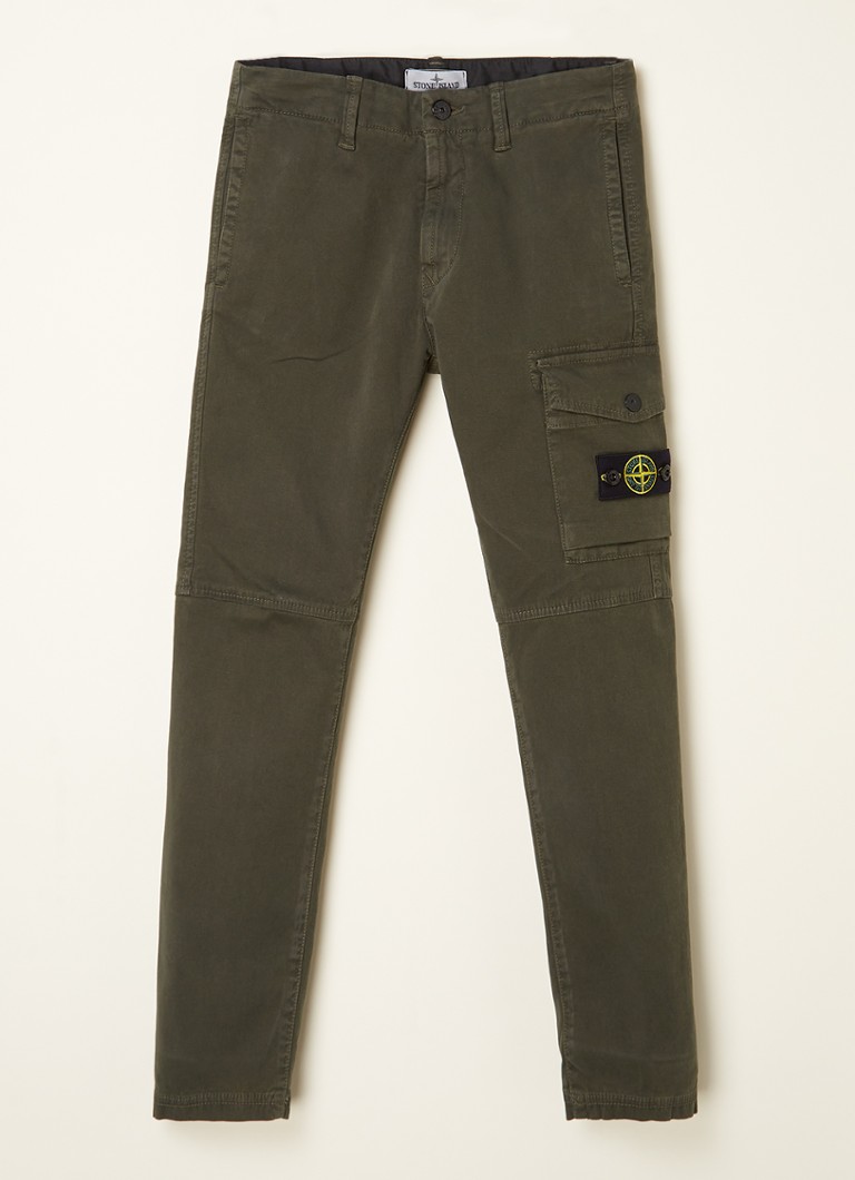 De Bijenkorf Vêtements Pantalons & Jeans Pantalons Cargos Pantalon cargo coupe tapered avec poches latérales 