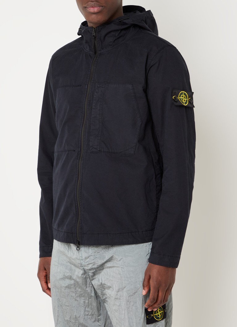 Moncler Urville jack met capuchon en logo • Zwart • de Bijenkorf