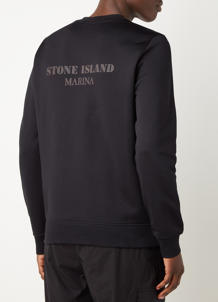 Kwalificatie Fantasierijk passagier Stone Island 661X2 Sweater met logo- en backprint • Zwart • deBijenkorf.be