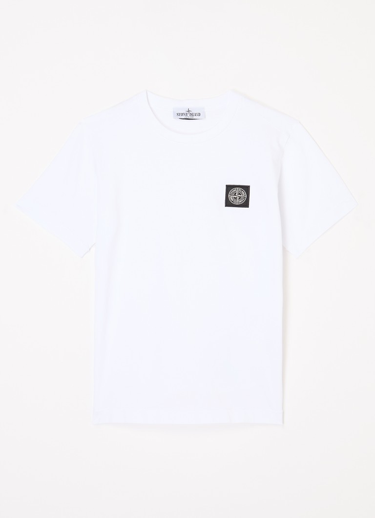 Stone Island - S0047 T-shirt met logo  - Wit
