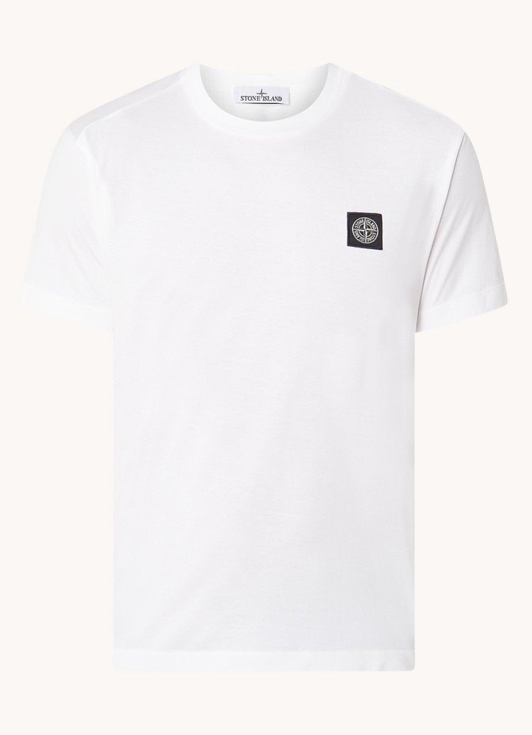 Veranderlijk stout Verdachte Stone Island T-shirt van katoen met logoprint • Wit • deBijenkorf.be