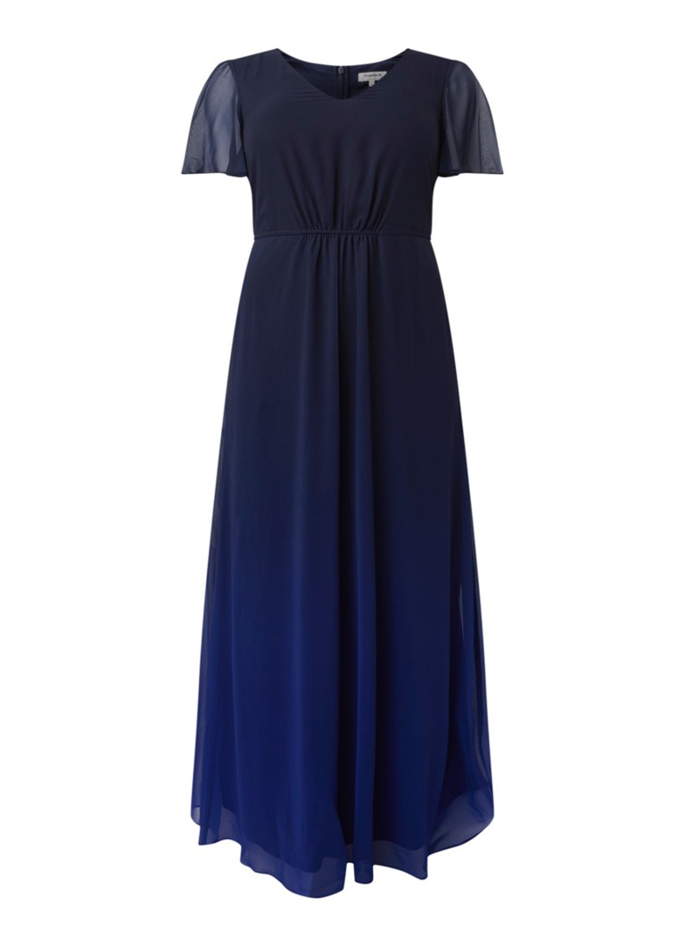 Studio 8 - Betty maxi-jurk met ombre kleurverloop  - Donkerblauw