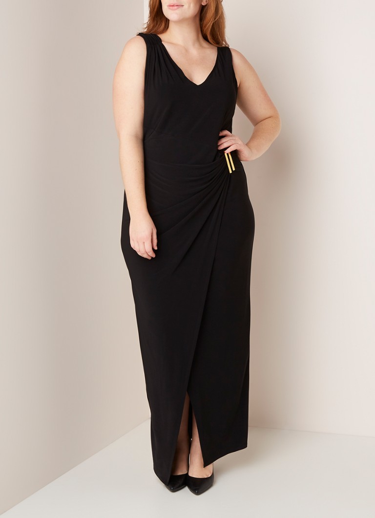 Studio 8 - Calypso maxi-jurk met gespdetail - Zwart