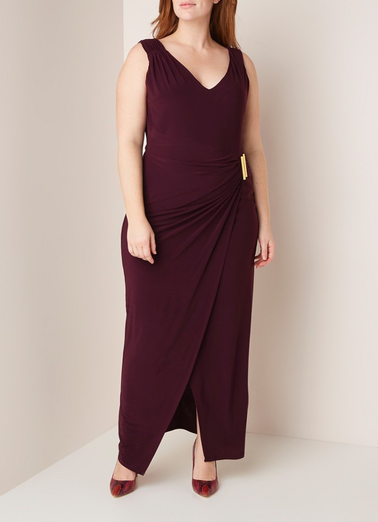 Studio 8 - Calypso maxi-jurk met gespdetail - Paars