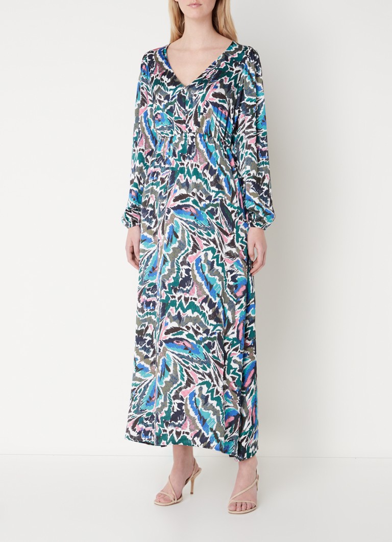 Studio Anneloes Bibi maxijurk met v-hals • Multicolor •