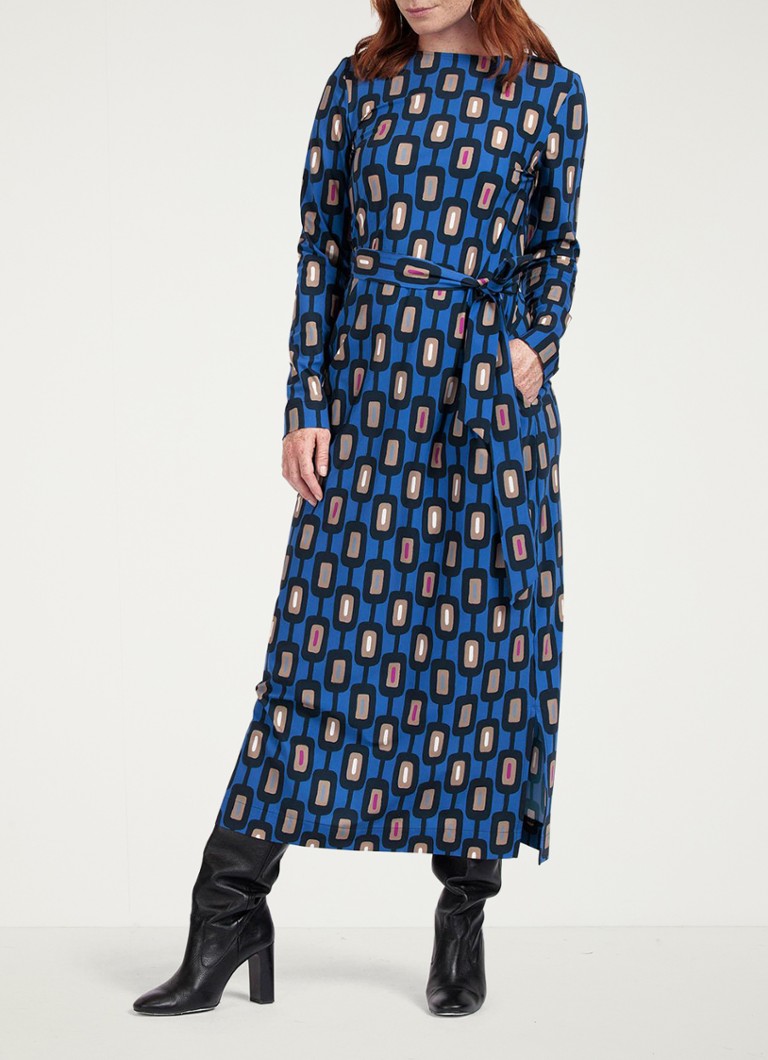 Studio Anneloes - Duffy maxi jurk met strikceintuur - Multicolor