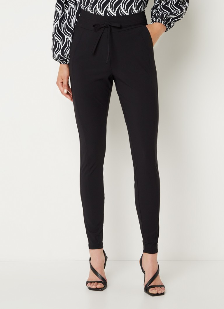 high waist broek zwart dames