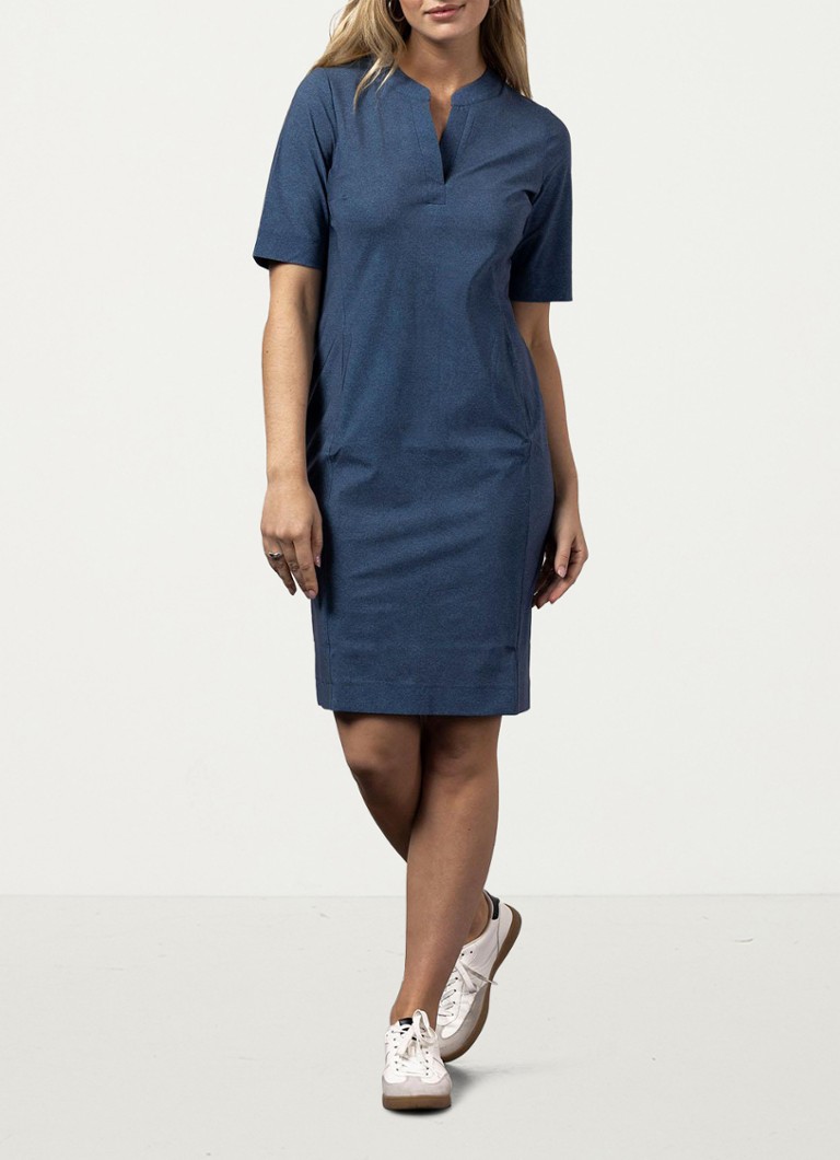 Studio Anneloes Simplicity midi tuniekjurk met steekzakken