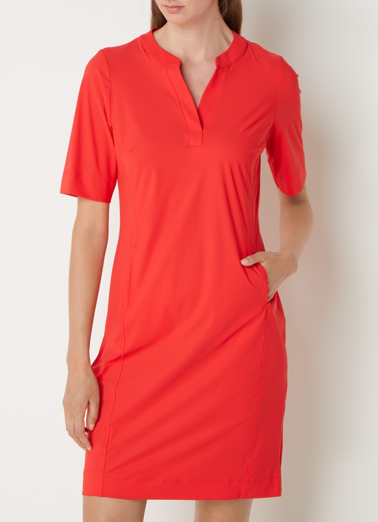 Studio Anneloes Simplicity mini tuniekjurk van travelstof met steekzakken