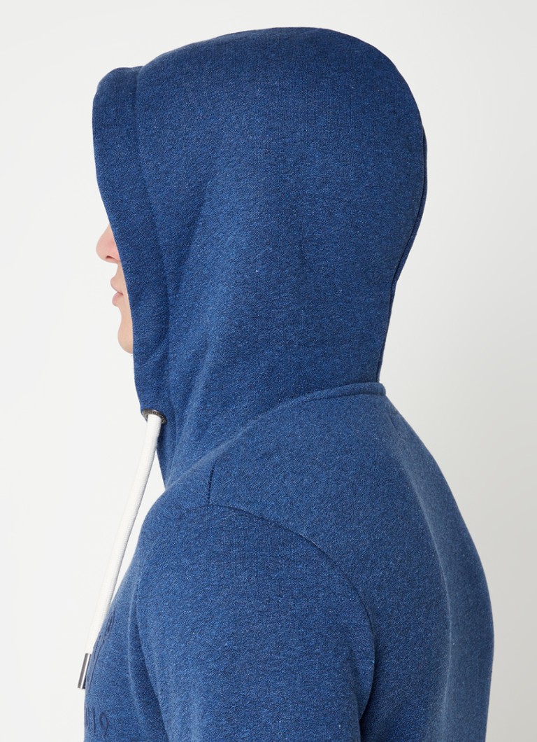 Superdry hoodie met logoprint • Donkerblauw deBijenkorf.be