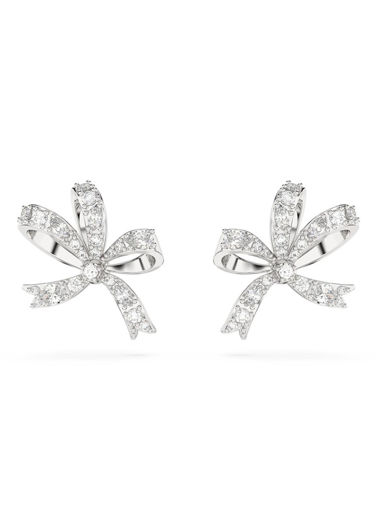 Swarovski - Volta oorknopjes met kristal - Argent