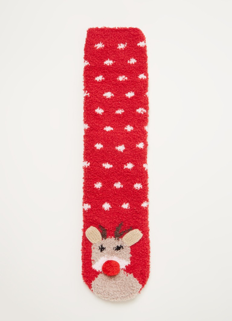 Taubert - Chaussettes de Noël Snow World avec imprimé dans une boîte cadeau - Rouge