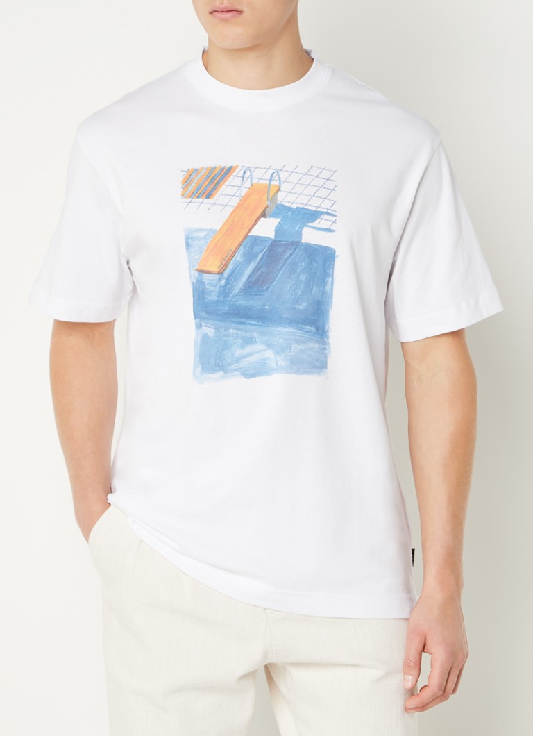 Ted Baker - Arafura T-shirt met logoprint - Wit