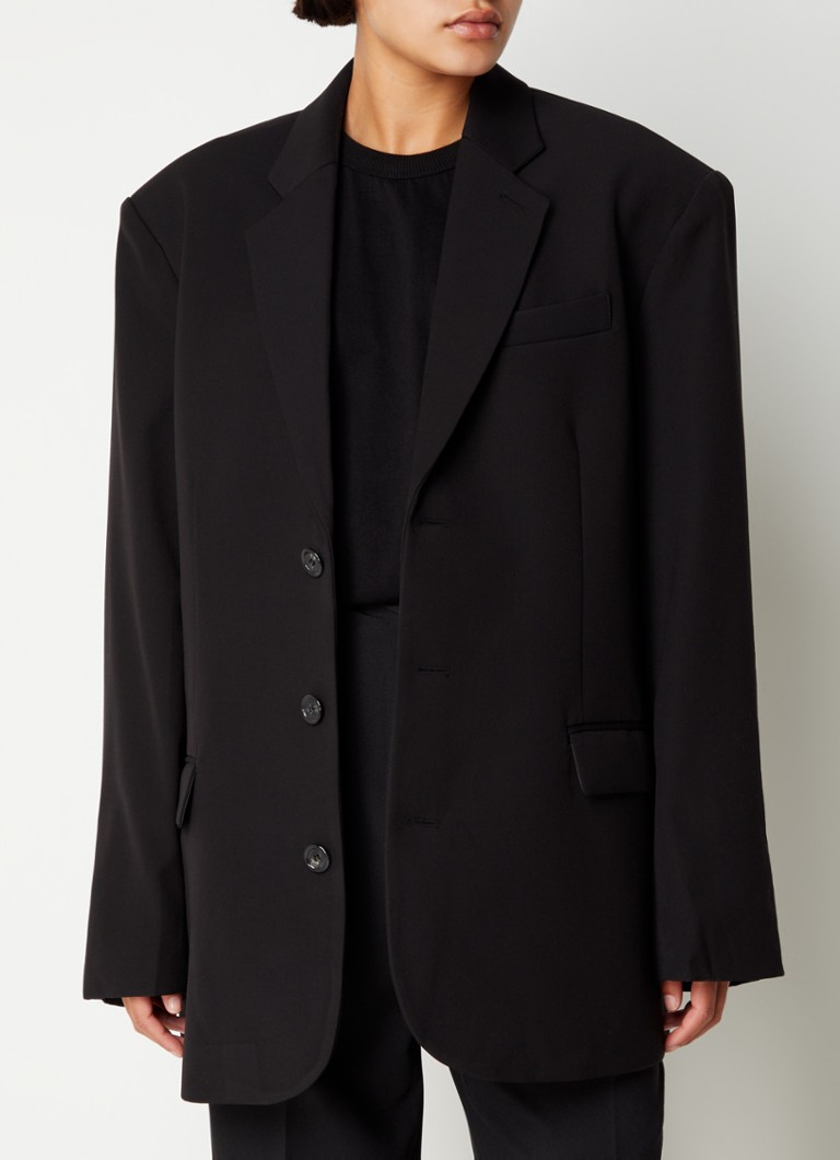 The Frankie Shop - Gelso oversized blazer met klepzakken  - Zwart