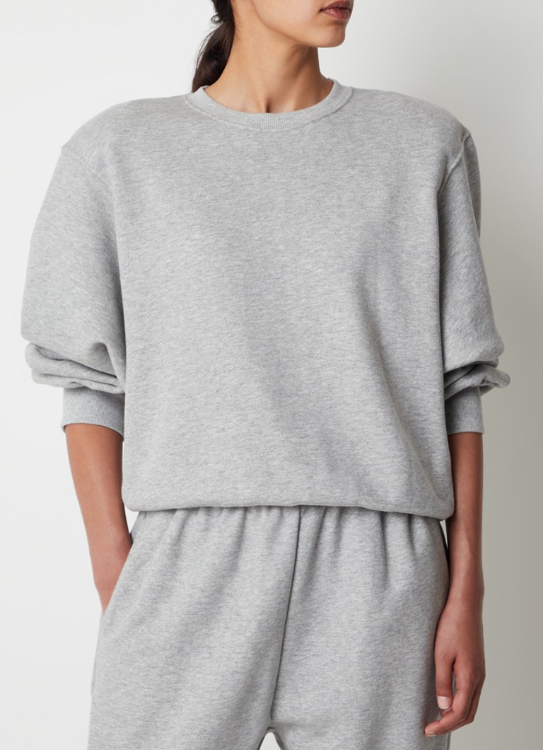 The Frankie Shop - Vanessa sweater met schoudervulling - Grijs