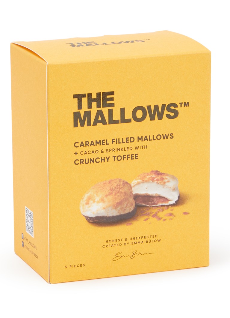 The Mallows - Caramel Filled Mallows crunchy toffee 55 gram - Orange