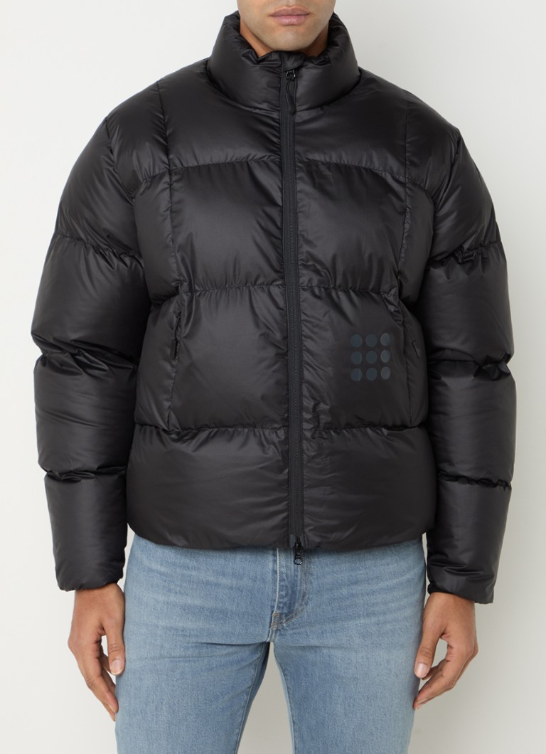 The New Originals - Puffer jack met ritszakken en logo - Zwart