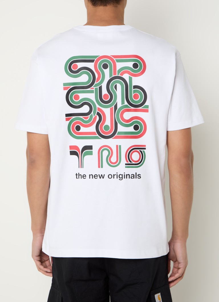 The New Originals - Supergraphic T-shirt met logo- en backprint - Wit