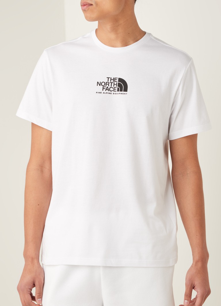 The North Face - Fine Alpine Equipment T-shirt met logoprint - Wit