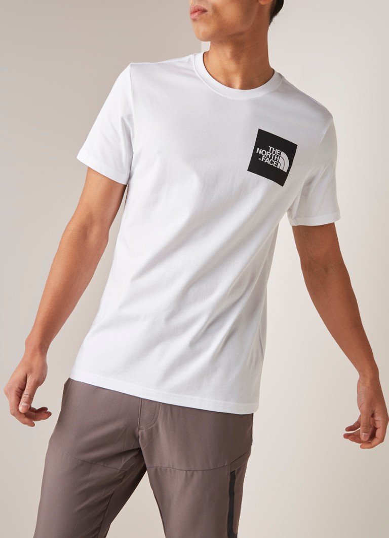 The North Face - Fine T-shirt met logoprint - Wit
