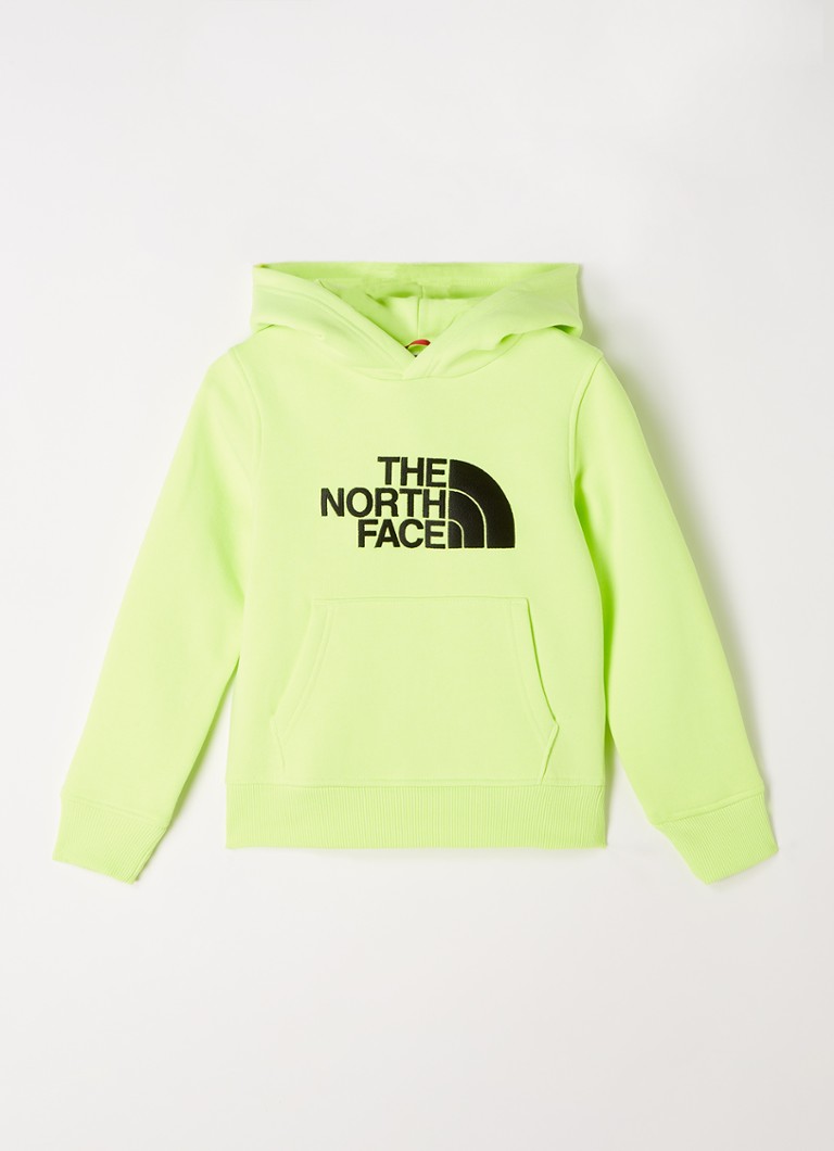 Wereldwijd inkt Schrijf een brief The North Face Hoodie met logoborduring • Neongroen • deBijenkorf.be