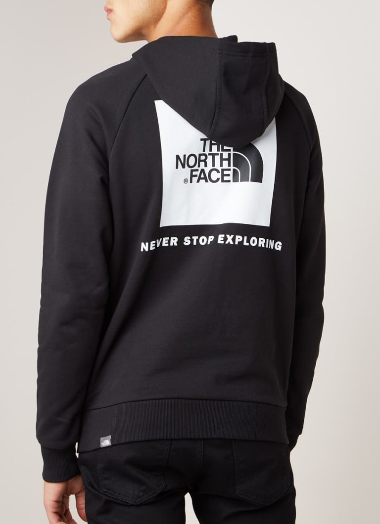 The North Face - Hoodie van katoen met backprint - Zwart