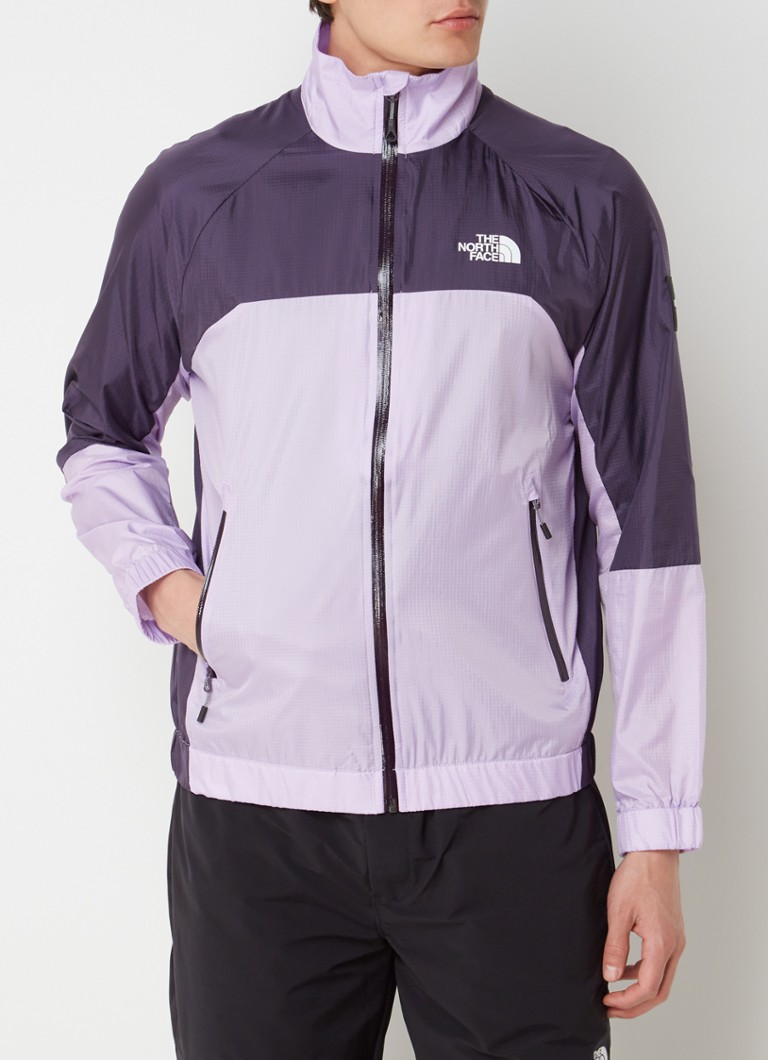 The North Face - Windjack met ritszakken en logo - Lila