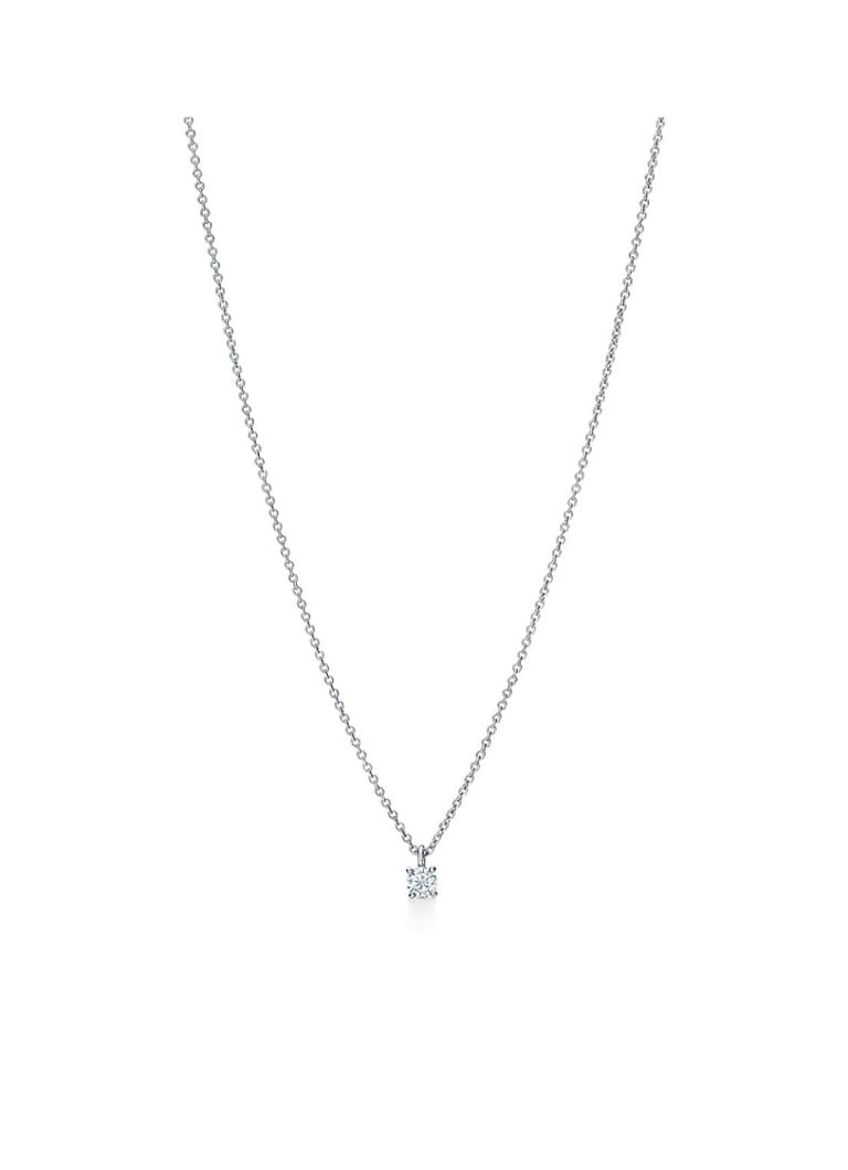Tiffany & Co. - Solitaire ketting van platina met diamant en hanger 53962 - Rood