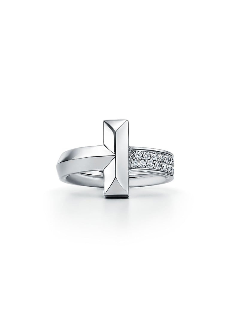 Tiffany & Co. - T1 Ring van 18 karaat witgoud met diamant 71036 - null