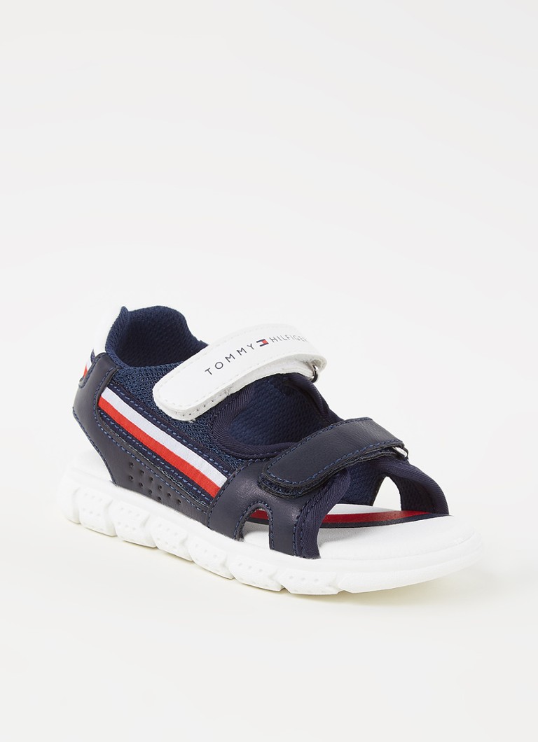 Tommy Hilfiger Chaussure Pour Bebe Velcro En Cuir Ecologique De Bijenkorf
