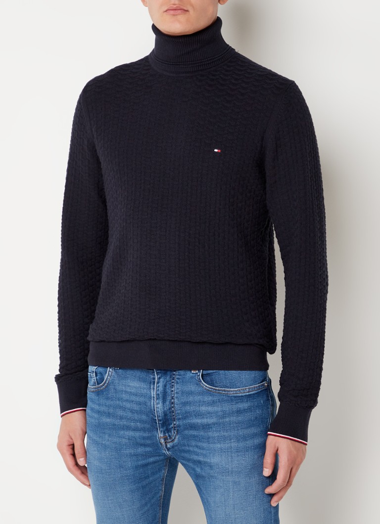 Elke week Atlas Oceanië Tommy Hilfiger Fijngebreide coltrui met structuur • Donkerblauw • deBijenkorf.be Elke week Atlas Oceanië Tommy Hilfiger Fijngebreide coltrui met structuur • Donkerblauw • deBijenkorf.be