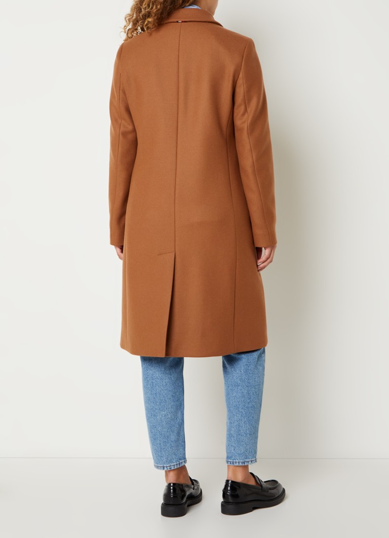 Wool Coat Tommy Hilfiger Cognac Tommy Hilfiger Mantel In
