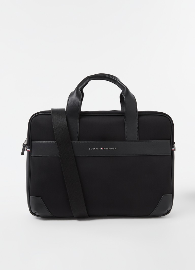 Tommy Hilfiger - Sac d'affaires avec compartiment pour ordinateur portable 15,6 pouces - Noir