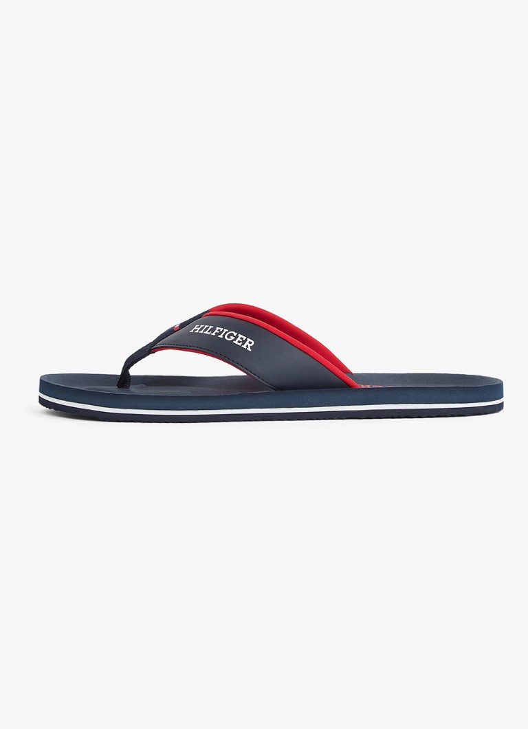 Tommy Hilfiger - Slipper met logo - Donkerblauw
