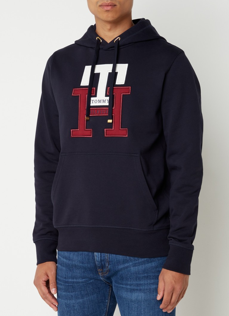 De Bijenkorf Vêtements Pulls & Gilets Pulls Sweatshirts Sweat à capuche Essential avec bordure logo 