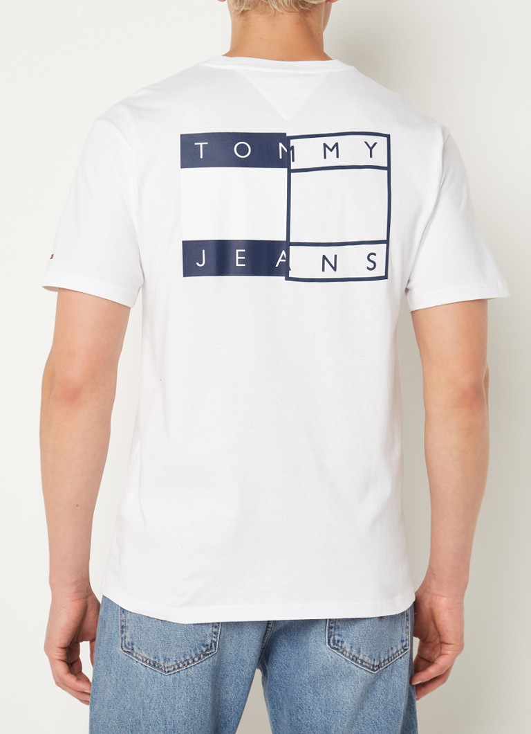 Tommy Hilfiger - T-shirt met logoprint - Wit