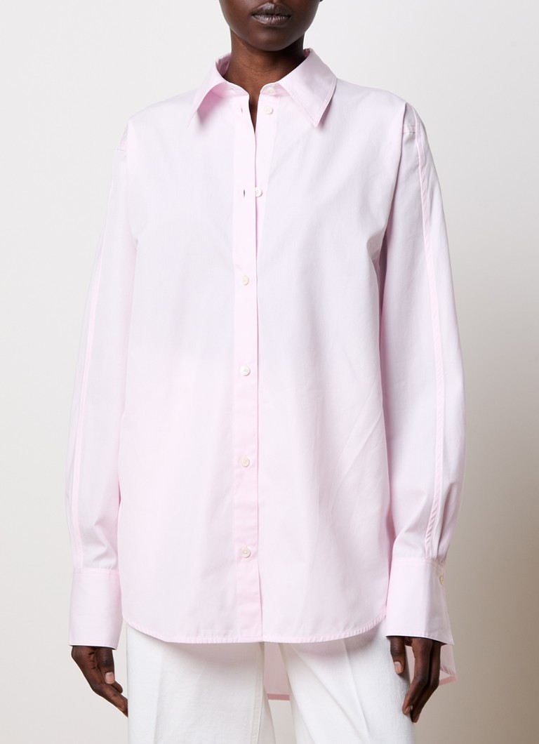 TOTEME - Blouse van biologisch katoen - Lichtroze
