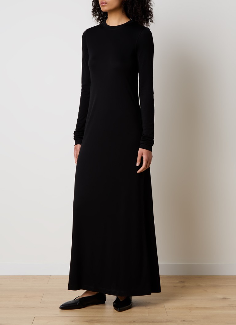 TOTEME Maxi jurk van lyocell • Zwart • - Main Image