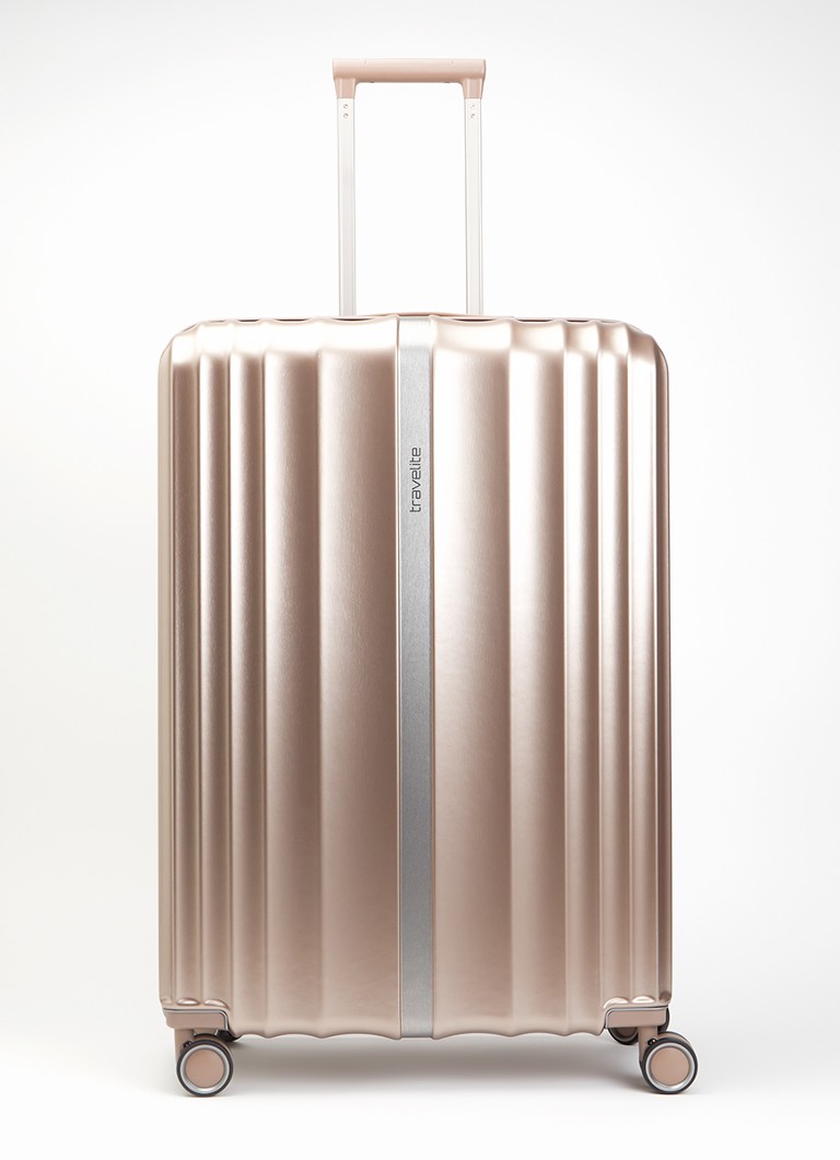 Travelite - Paros vergrootbare spinner L 76 cm - Oudroze