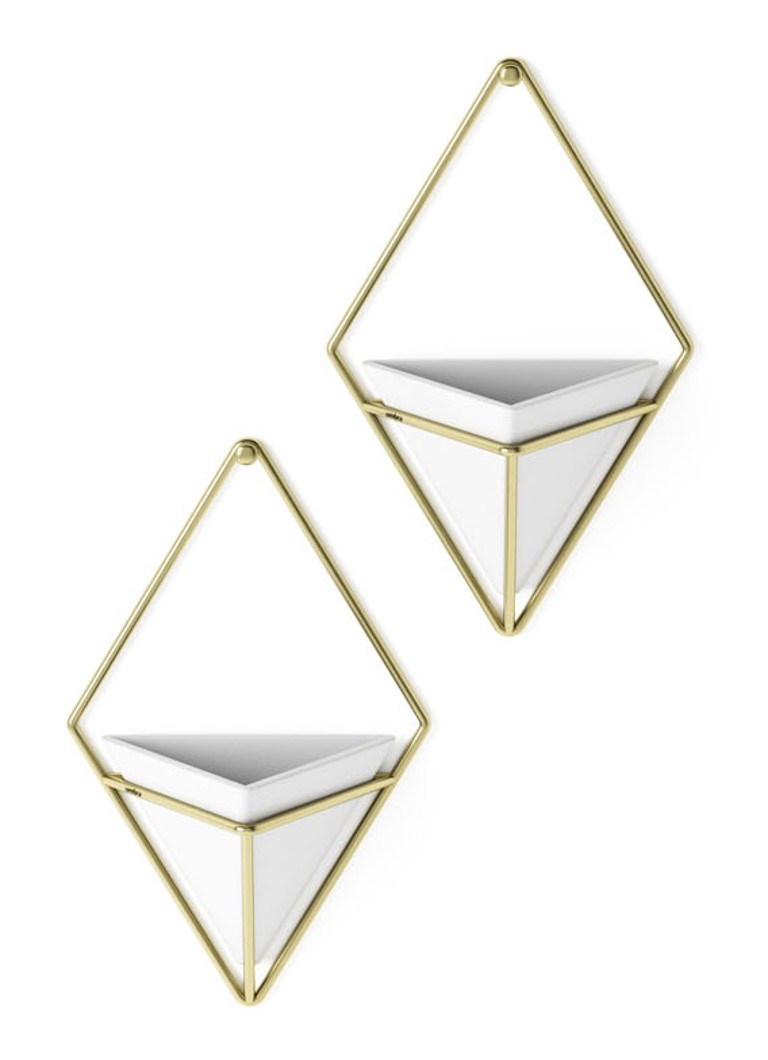 Umbra Trigg wandelement 19 cm set van 2 • Goud • deBijenkorf.be