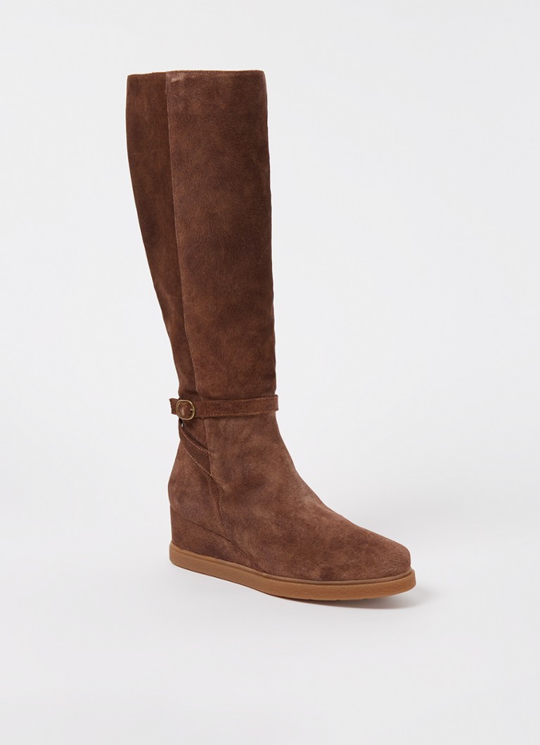 Santoni Carlos loafer van suède • Bruin • de Bijenkorf