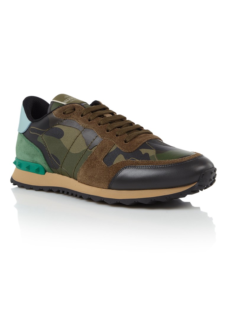 invoegen kern Zeehaven Valentino Camouflage Rockrunner sneaker met suède details • Legergroen • deBijenkorf.be invoegen kern Zeehaven Valentino Camouflage Rockrunner sneaker met suède details • Legergroen • deBijenkorf.be
