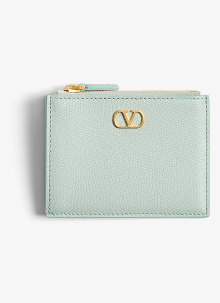 Valentino Garavani - VLogo Signature pasjeshouder van kalfsleer - Mint