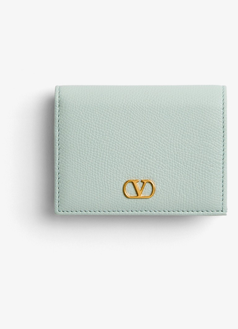 Valentino Garavani - VLogo Signature portemonnee van kalfsleer - Mint
