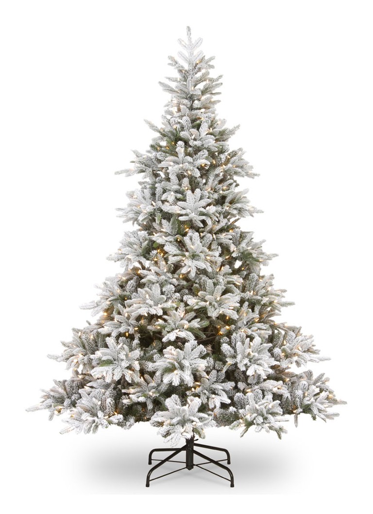 Van Der Gucht Flocked kunstkerstboom met sneeuw en LED-verlichting cm • Wit • deBijenkorf.be