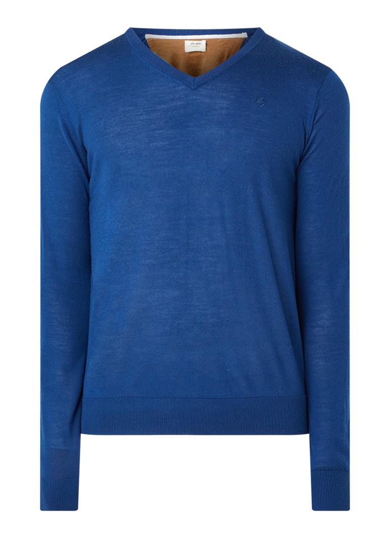 Heren Trui Van Gils Truien Van Gils Pullover Van Wol Met V-hals