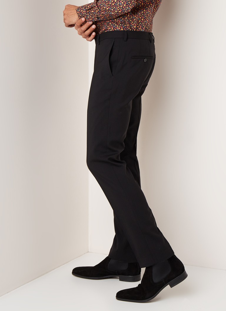 Van Gils - Zared slim fit pak van scheerwol - Zwart