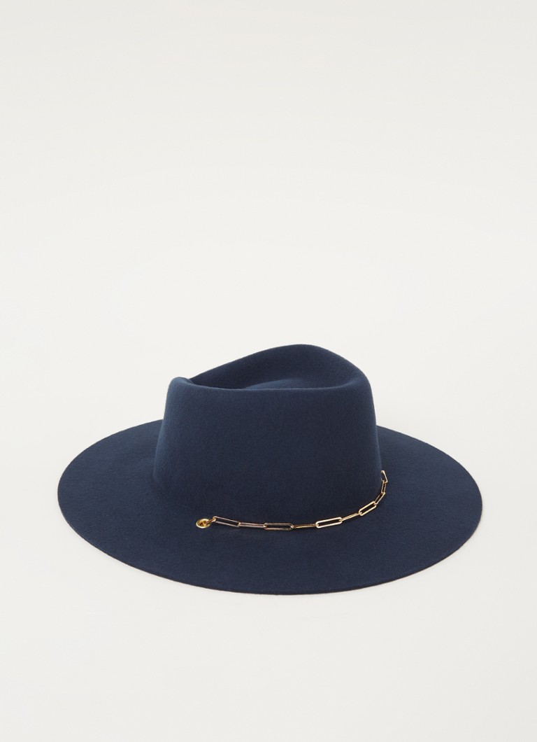 Van Palma - Ulysse hoed van wol - Donkerblauw