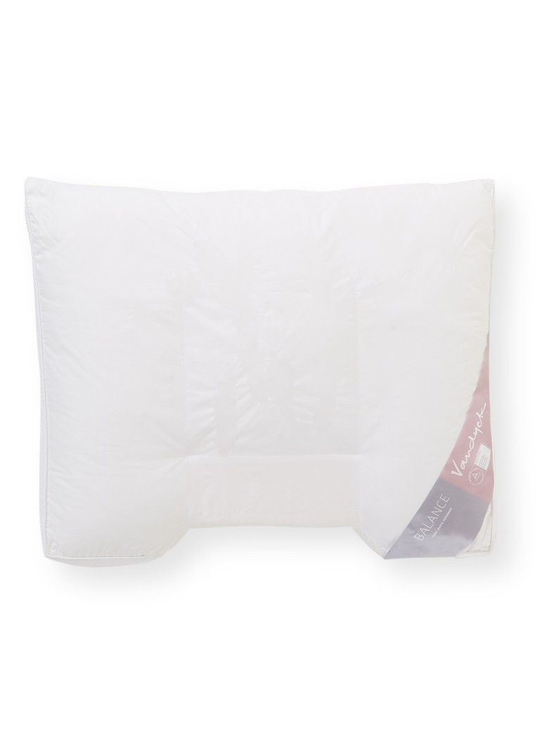 Vandyck - Balance zachte hoofdkussen met vulling van polyester 60 x 70 cm - Wit