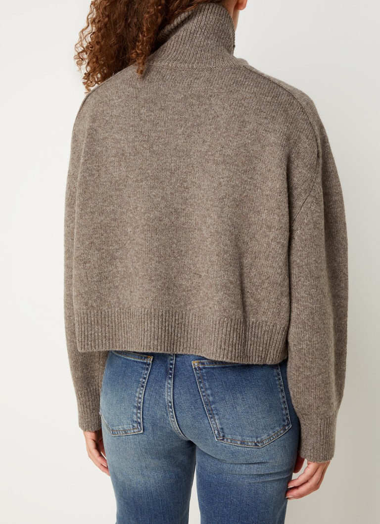 Vanessa Bruno Ballerine fijngebreide coltrui in wolblend